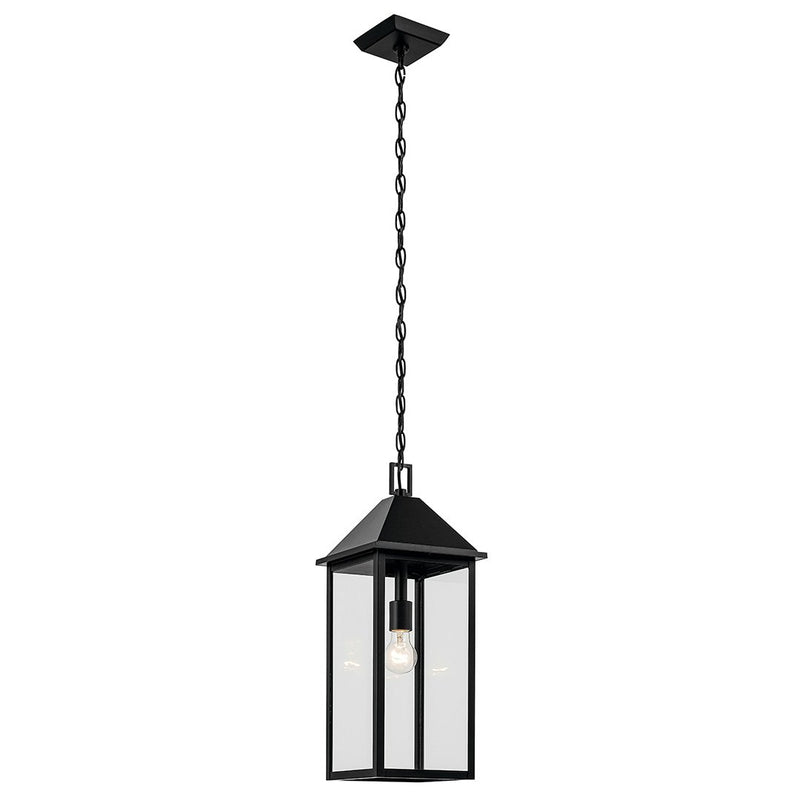 Prin Outdoor Lantern Pendant in Black