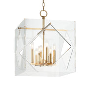 Travis 8-Light 20" Chandelier in Aged Brass
