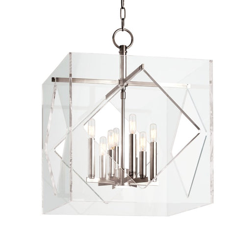 Travis 8-Light 20" Chandelier in Polished Nickel