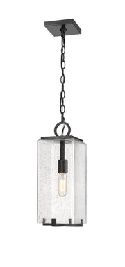 Sana 1 Light 6.75" Outdoor Chain Mount Ceiling Fixture in Clear Seedy