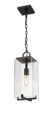 Sana 1 Light 6.75" Outdoor Chain Mount Ceiling Fixture in Clear Seedy