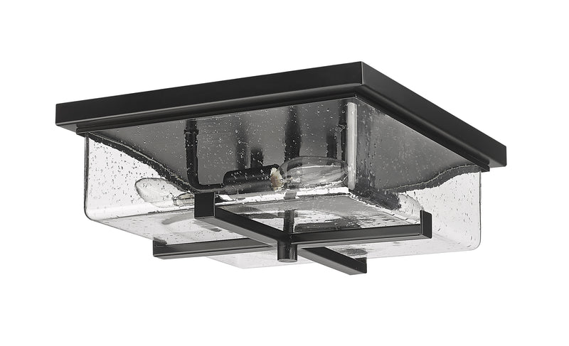 Sana 4 Light 12" Outdoor Flush Mount in Black