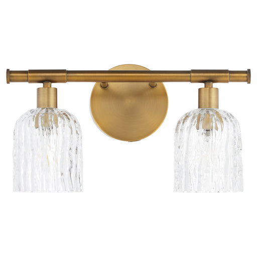 Meriam 2 Light Vanity Light in Brushed Brass