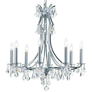 Cedar 8 Light 28" Chandelier in Polished Chrome