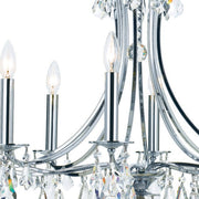 Cedar 8 Light 28" Chandelier in Polished Chrome