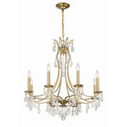 Cedar 8 Light 28" Chandelier in Vibrant Gold