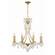 Cedar 8 Light 28" Chandelier in Vibrant Gold