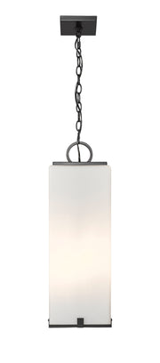 Sana 3 Light 8" Outdoor Chain Mount Ceiling Fixture in White Opal