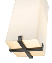 Sana 1 Light 6.75" Outdoor Chain Mount Ceiling Fixture in White Opal