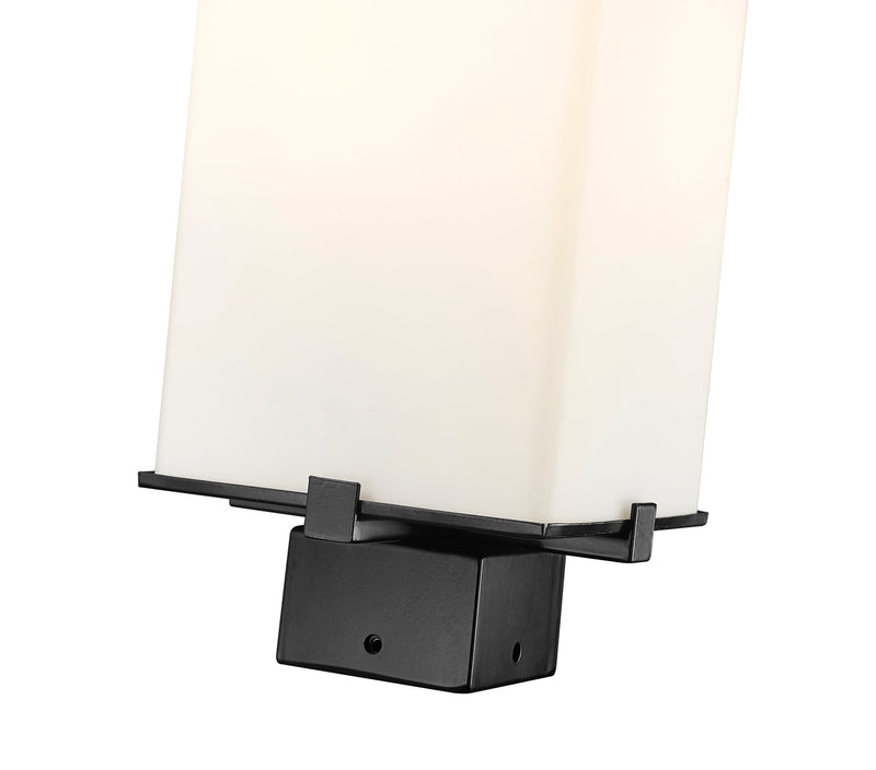 Sana 2 Light 7" Outdoor Post Mount Fixture, 20.25" Tall Lantern, White Opal Glass in White Opal, Post Top Only, Square Fitter