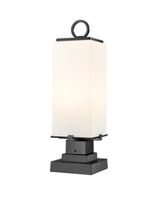 Sana 2 Light 7" Outdoor Post Mount Fixture, 20.25" Tall Lantern, White Opal Glass in White Opal, Square Pier Mount