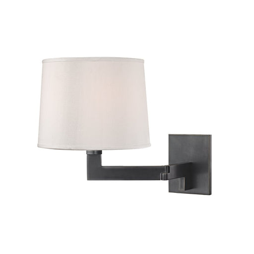 Fairport Large Swing Arm Wall Lamp in Old Bronze