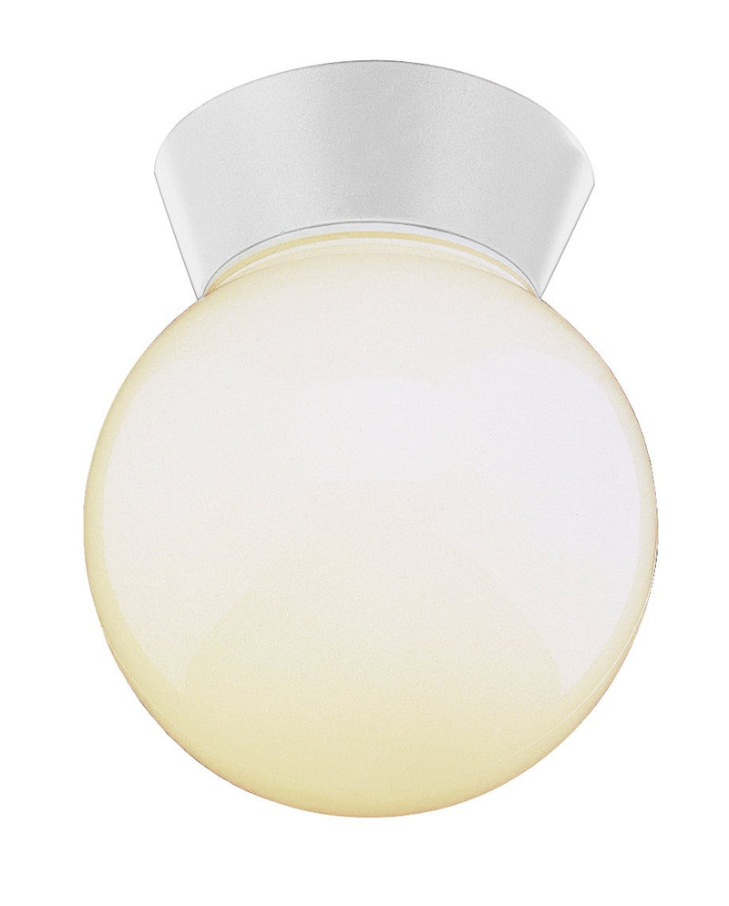 Pershing 1-Light 6" Outdoor Flush Mount in White