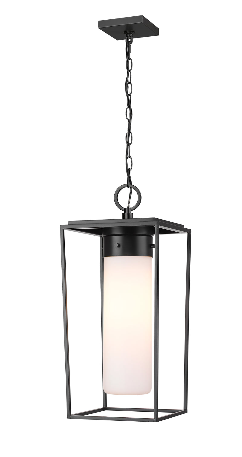Sheridan 1 Light 10" Outdoor Chain Mount Ceiling Fixture in Black