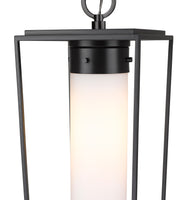 Sheridan 1 Light 10" Outdoor Chain Mount Ceiling Fixture in Black
