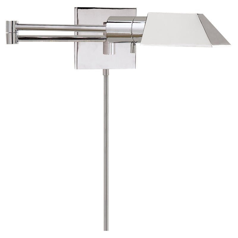 VC CLASSIC One Light Swing Arm Wall Lamp in Polished Nickel