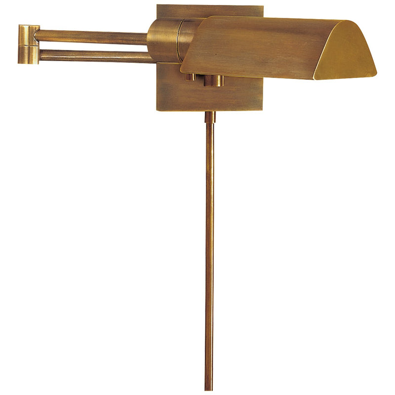 Studio 16.75" Swing Arm Wall Lamp in Hand-Rubbed Antique Brass