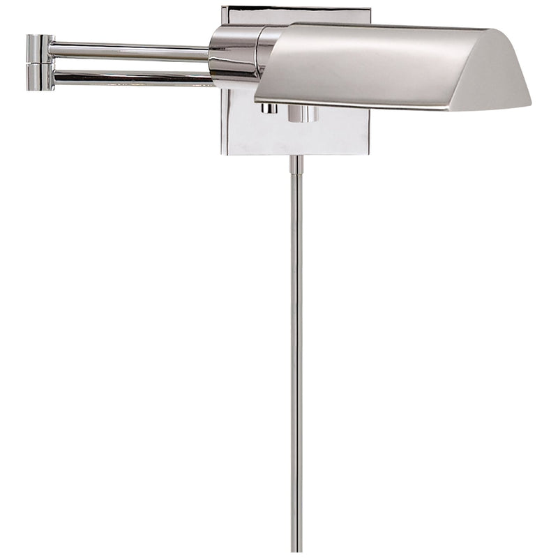 Studio 16.75" Swing Arm Wall Lamp in Polished Nickel