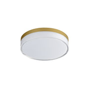 Edge 7" LED Flush Mount in Natural Aged Brass