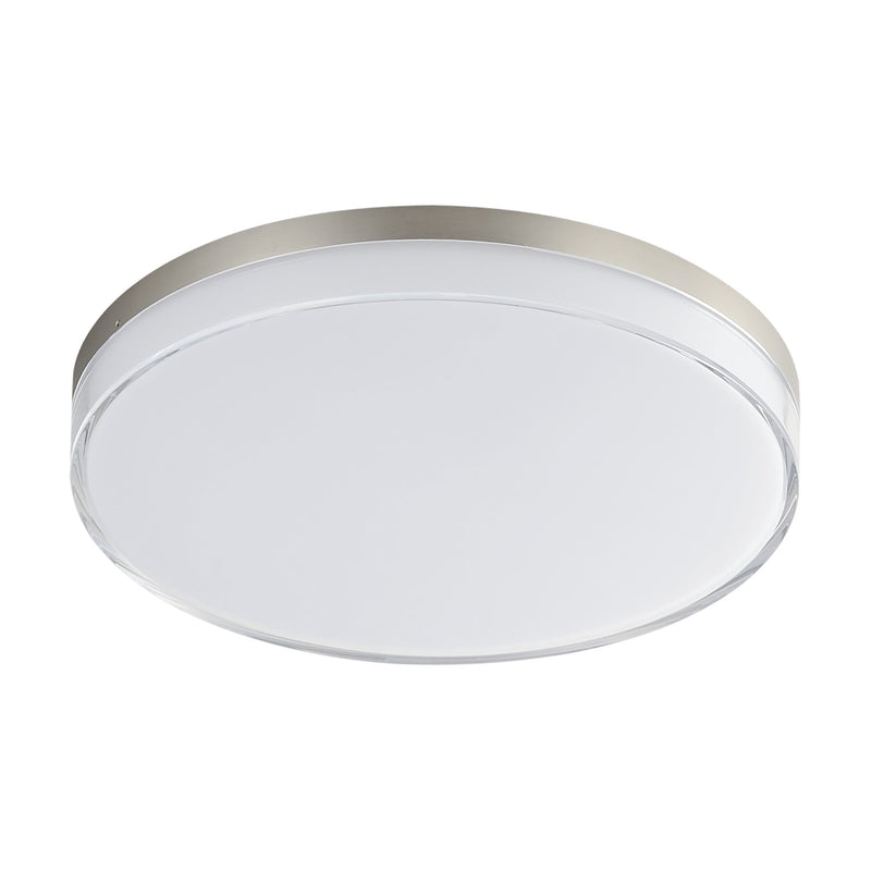 Edge 11" LED Flush Mount in Satin Nickel