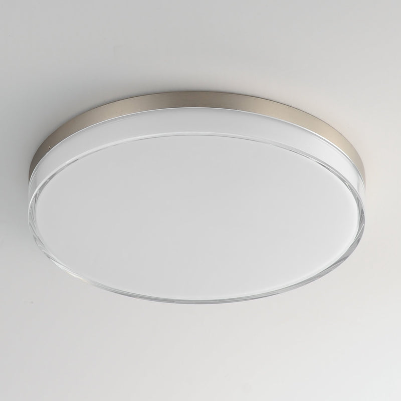 Edge 11" LED Flush Mount in Satin Nickel