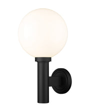 Laurent 1 Light 12" Outdoor Wall Light in White Opal