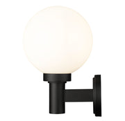 Laurent 1 Light 8" Outdoor Wall Light in White Opal