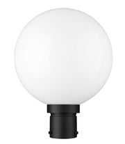 Laurent 1 Light 12" Outdoor Post Mount Fixture, 15.75" Tall Lantern, White Opal Glass in White Opal, Post Top Only