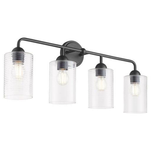 Charlotte 4 Light Vanity Light in Matte Black
