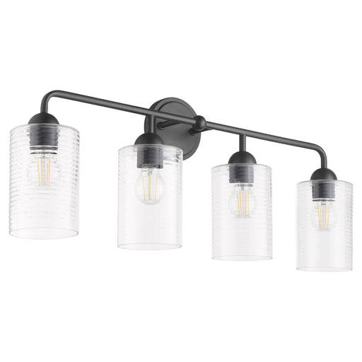 Charlotte 4 Light Vanity Light in Matte Black