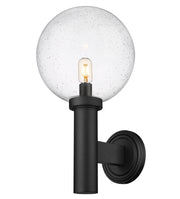 Laurent 1 Light 12" Outdoor Wall Light in Clear Seedy