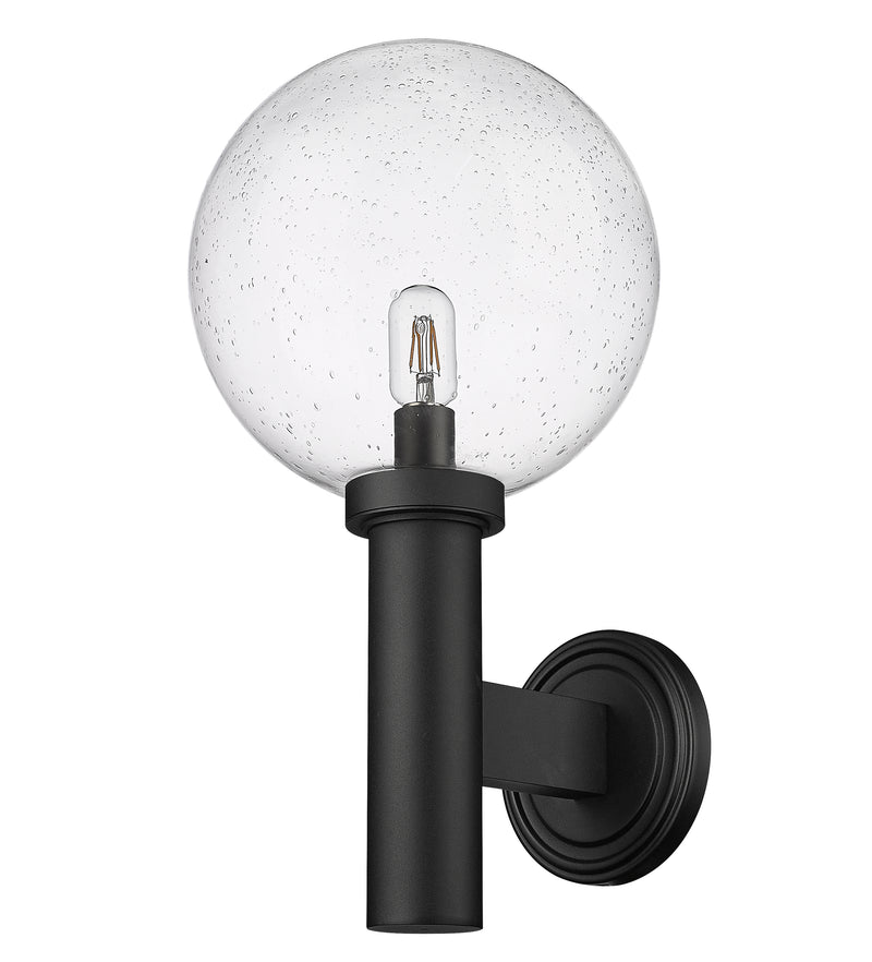Laurent 1 Light 12" Outdoor Wall Light in Clear Seedy