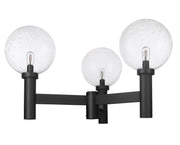 Laurent 3 Light 39" Outdoor Post Mount Fixture, 22.5" Tall Lantern, Clear Seedy Glass in Clear Seedy, Post Top Only