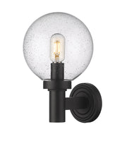 Laurent 1 Light 8" Outdoor Wall Light in Clear Seedy