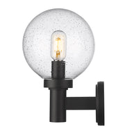 Laurent 1 Light 8" Outdoor Wall Light in Clear Seedy