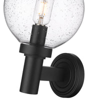 Laurent 1 Light 8" Outdoor Wall Light in Clear Seedy