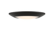 Slim 9" LED Disc Flush Mount in Matte Black