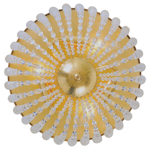 Rylee 3 Light 12.5" Flush Mount in Antique Gold
