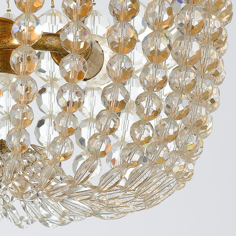 Rylee 3 Light 12.5" Flush Mount in Antique Gold