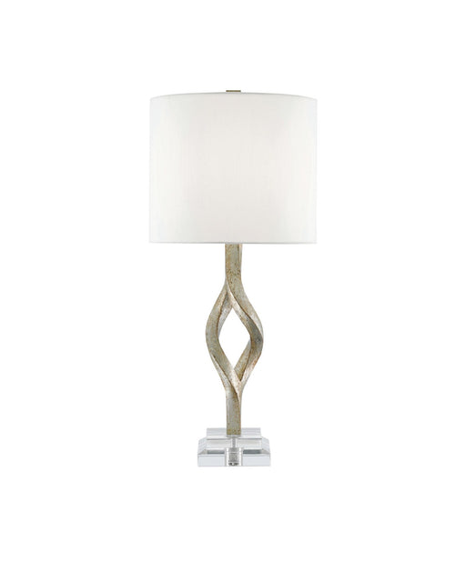 Elyx Table Lamp in Chinois Silver Leaf / Clear