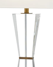 Laelia Table Lamp in Clear / Antique Brass