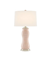 Ondine Table Lamp in Blush / Silver Leaf