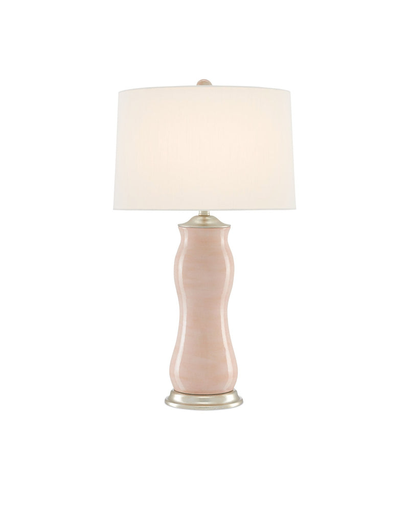 Ondine Table Lamp in Blush / Silver Leaf