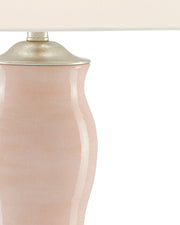 Ondine Table Lamp in Blush / Silver Leaf