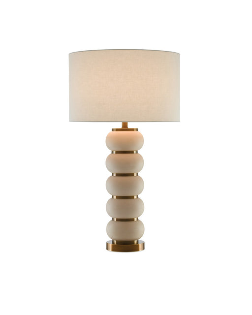 Luko Table Lamp in Ivory / Antique Brass