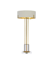 Winsland Table Lamp in Polished Brass / Clear