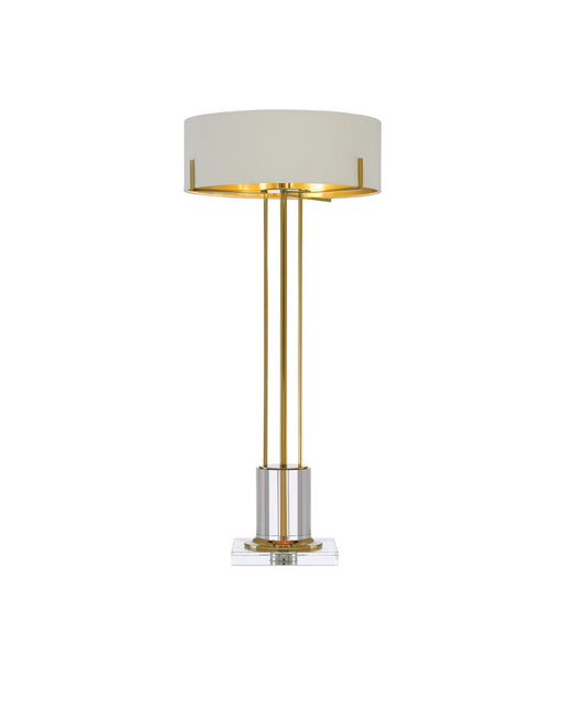 Winsland Table Lamp in Polished Brass / Clear