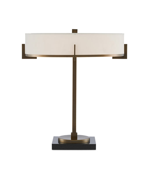 Jacobi Table Lamp in Antique Brass / Black