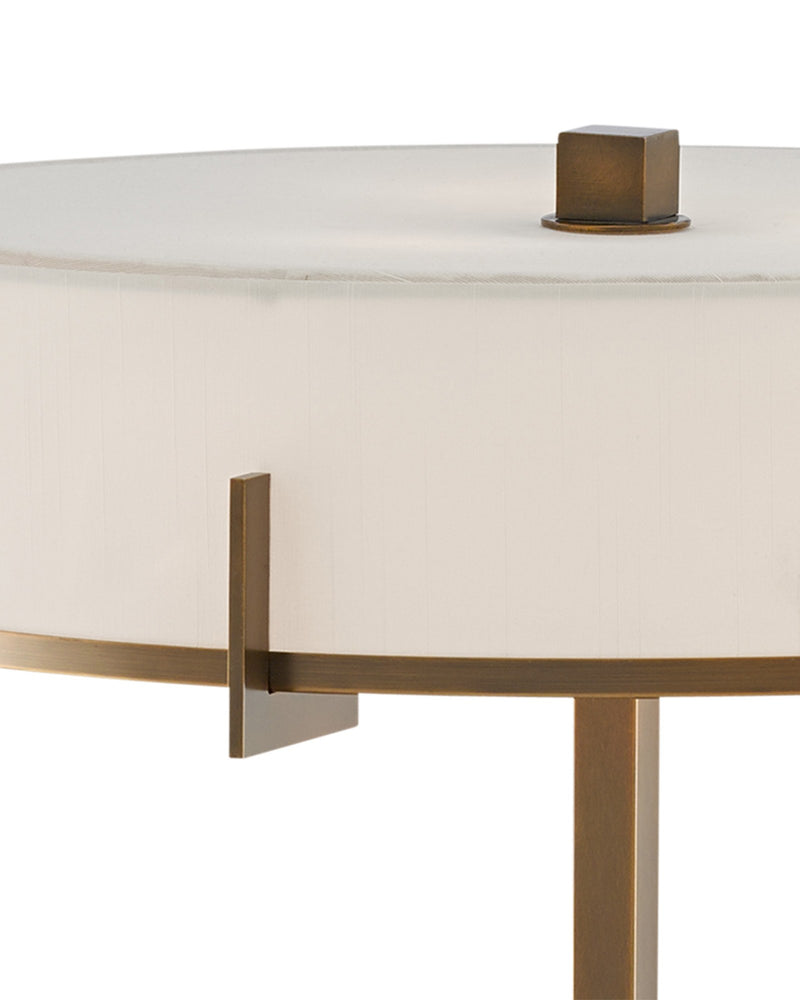 Jacobi Table Lamp in Antique Brass / Black