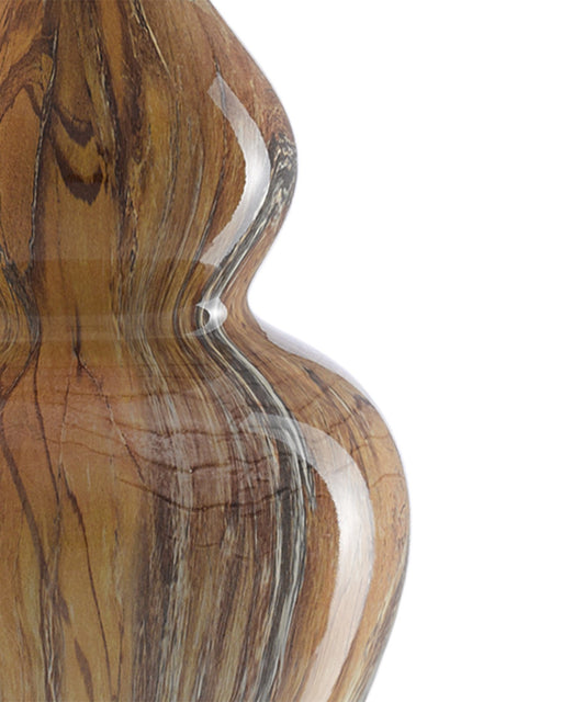 Kolor Table Lamp in Earth Brown / Clear